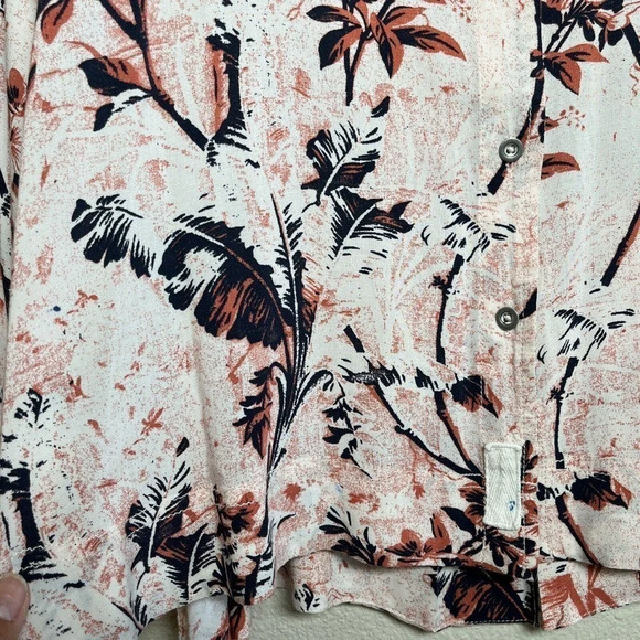 Free People It's A Vibe Button Down Shirt Floral Small - Picture 3 of 12